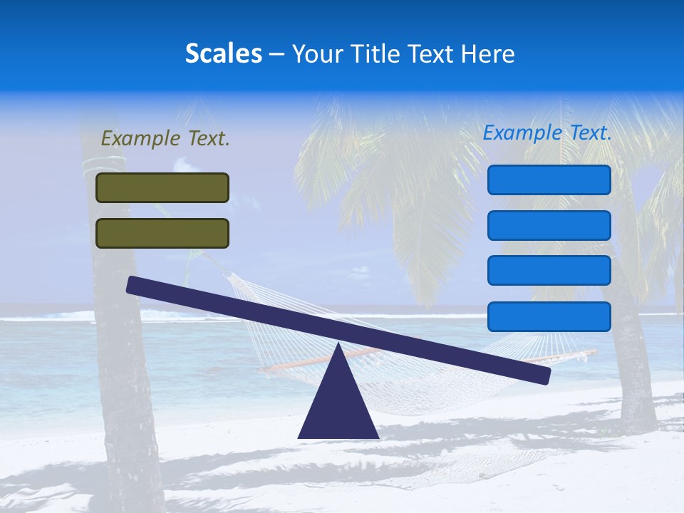 Ocean Blue Sand PowerPoint Template