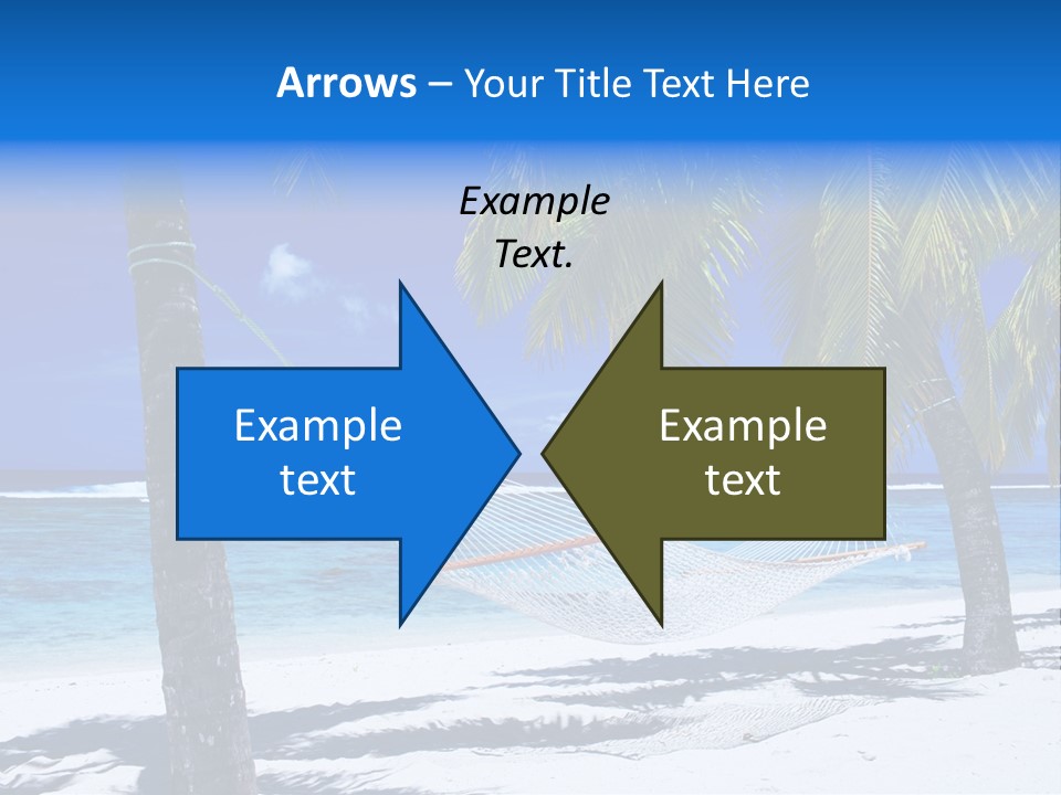 Ocean Blue Sand PowerPoint Template