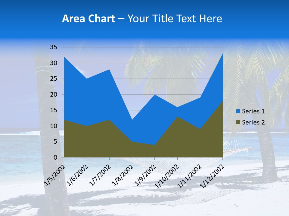 Ocean Blue Sand PowerPoint Template