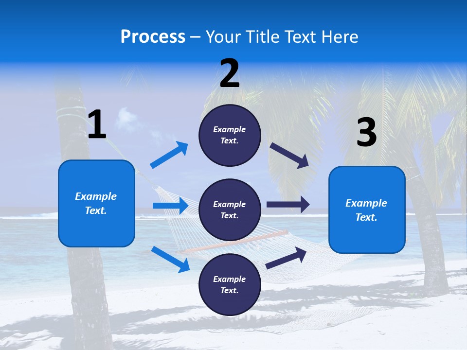 Ocean Blue Sand PowerPoint Template