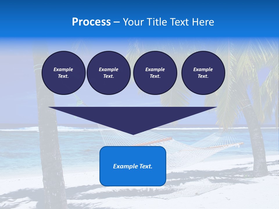 Ocean Blue Sand PowerPoint Template