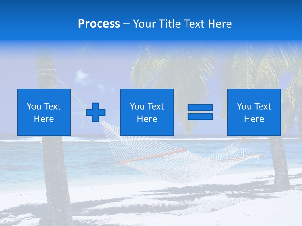 Ocean Blue Sand PowerPoint Template