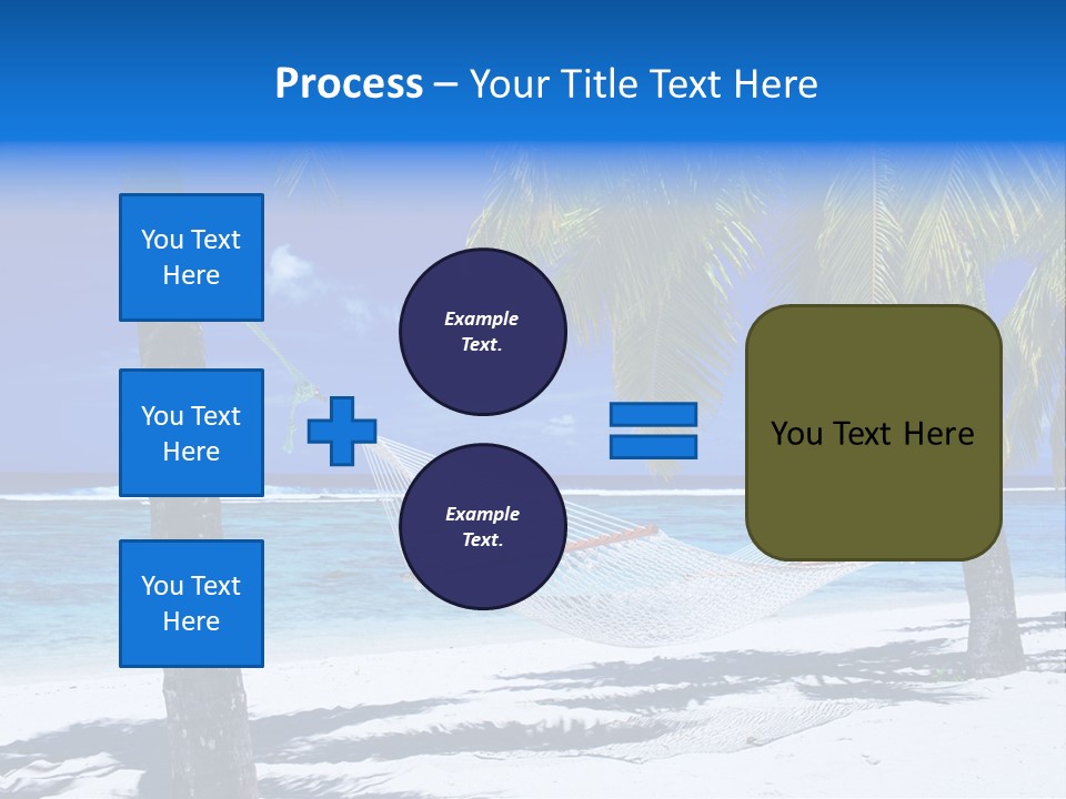 Ocean Blue Sand PowerPoint Template
