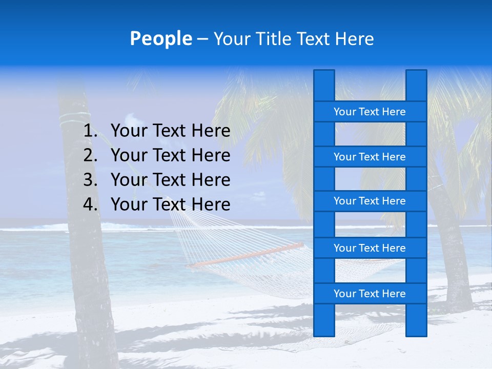 Ocean Blue Sand PowerPoint Template