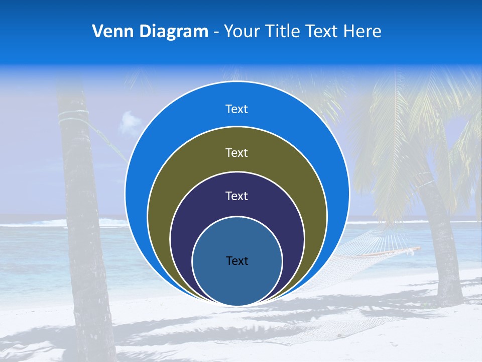 Ocean Blue Sand PowerPoint Template