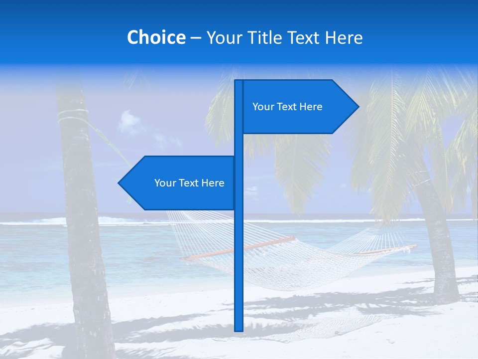 Ocean Blue Sand PowerPoint Template
