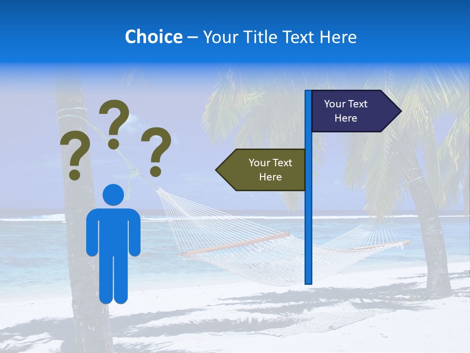 Ocean Blue Sand PowerPoint Template