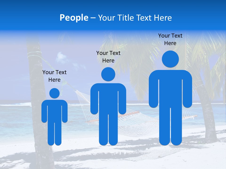 Ocean Blue Sand PowerPoint Template