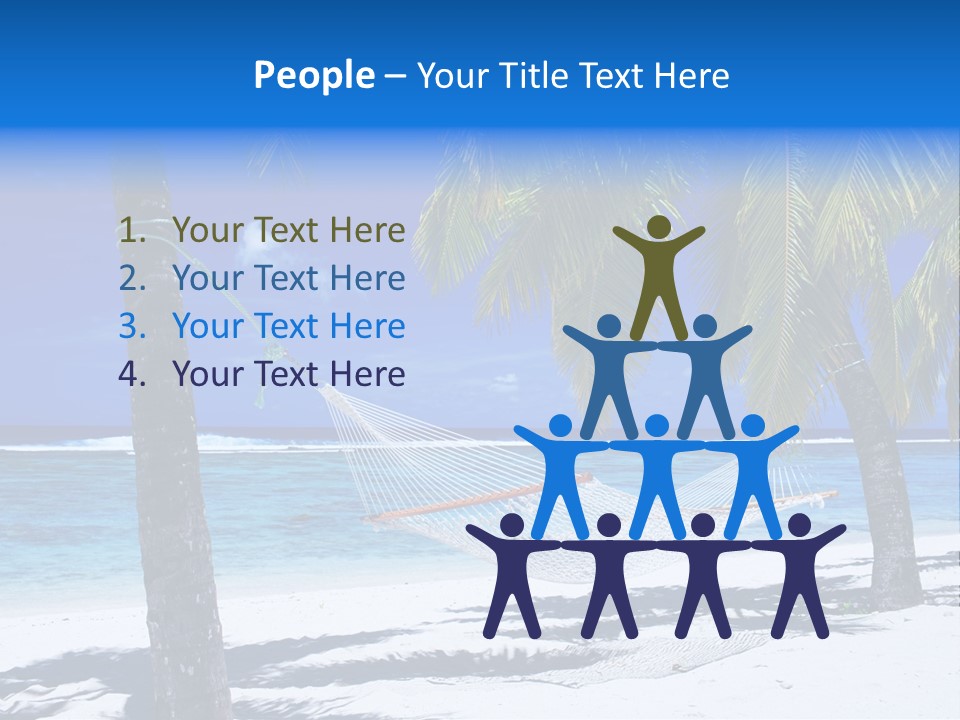 Ocean Blue Sand PowerPoint Template