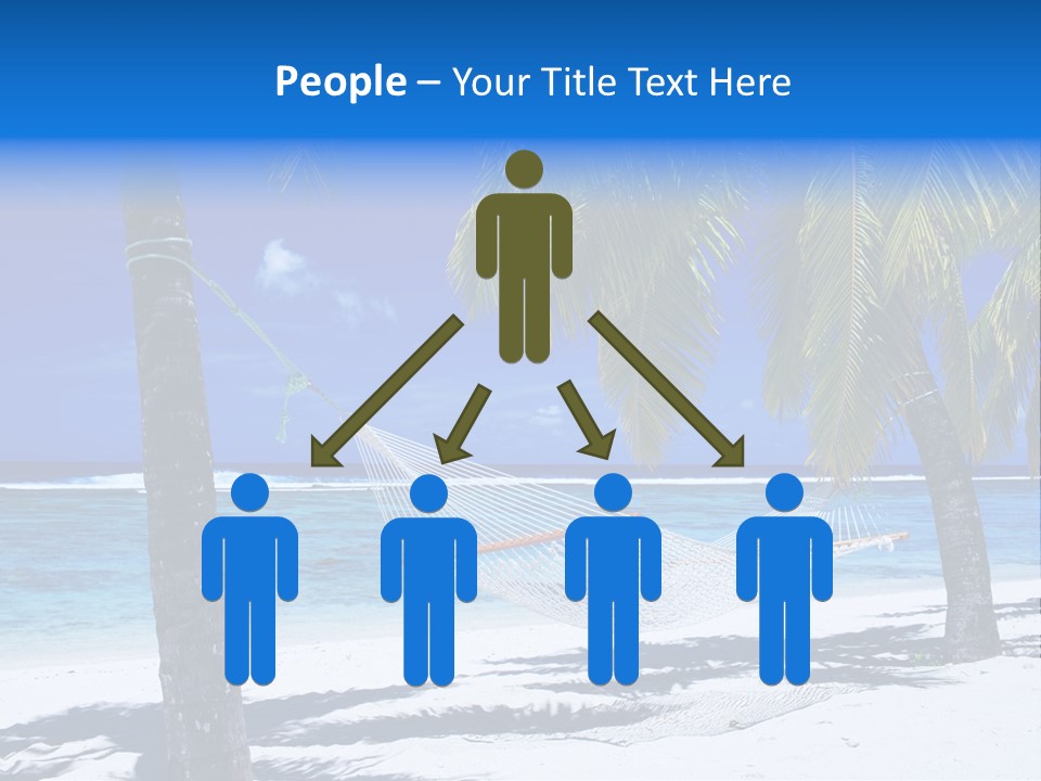 Ocean Blue Sand PowerPoint Template