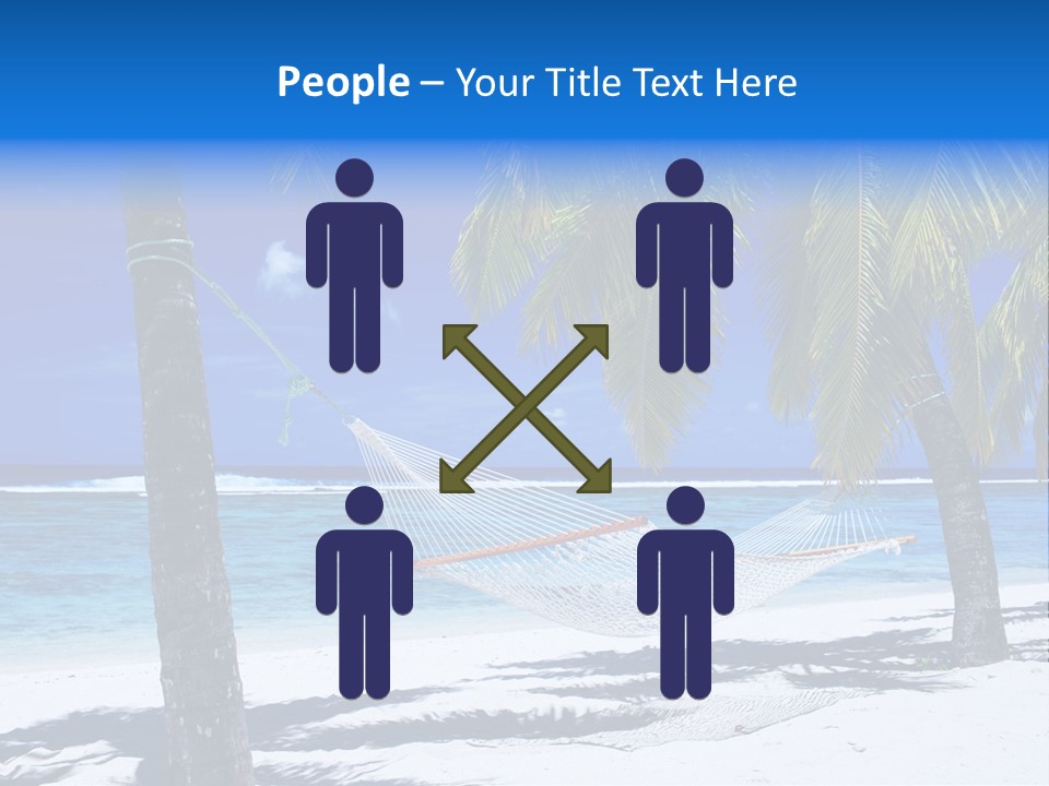 Ocean Blue Sand PowerPoint Template