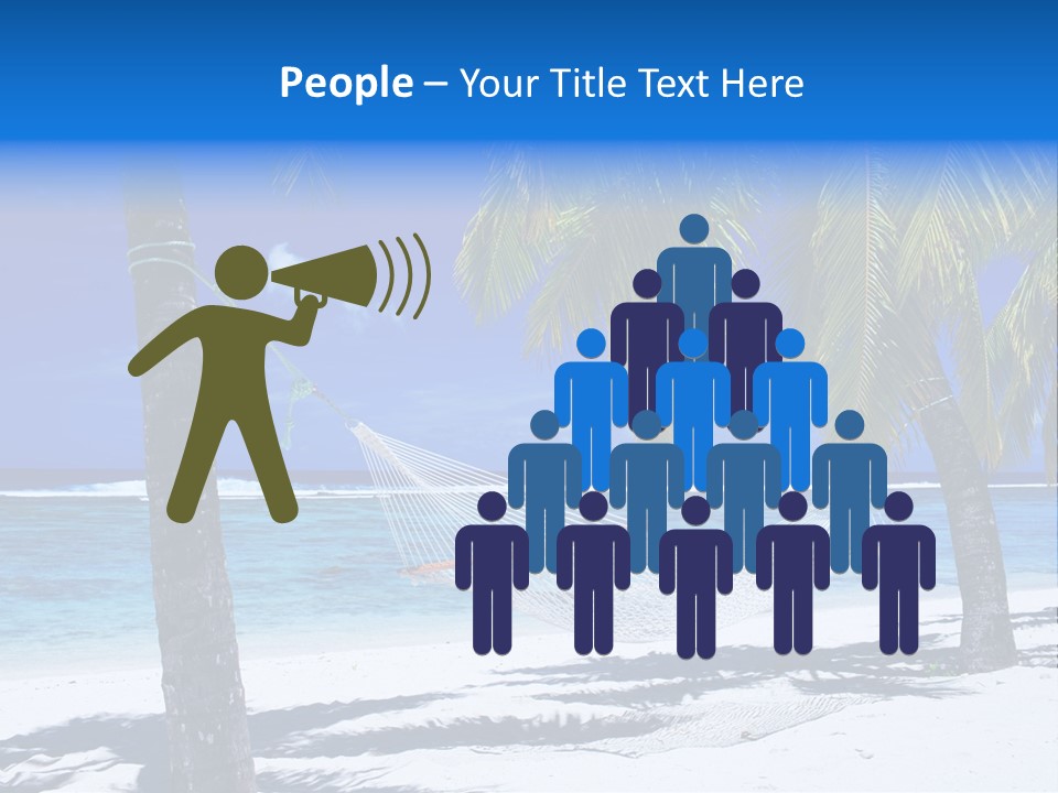 Ocean Blue Sand PowerPoint Template