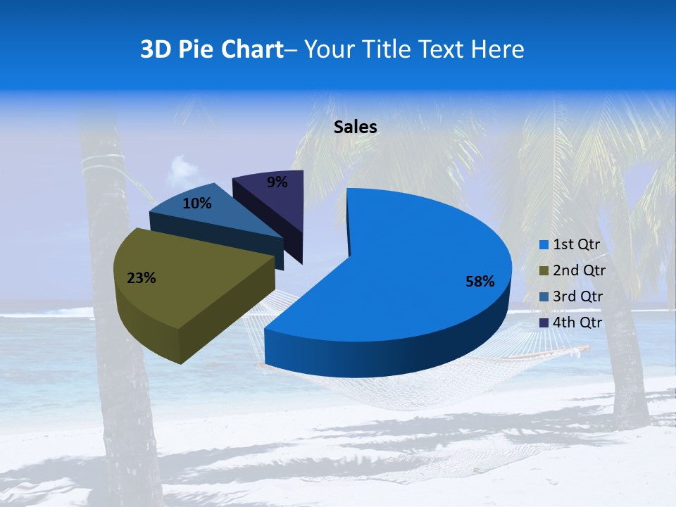 Ocean Blue Sand PowerPoint Template
