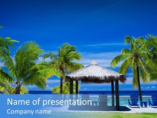 Escape Tourism Water PowerPoint Template