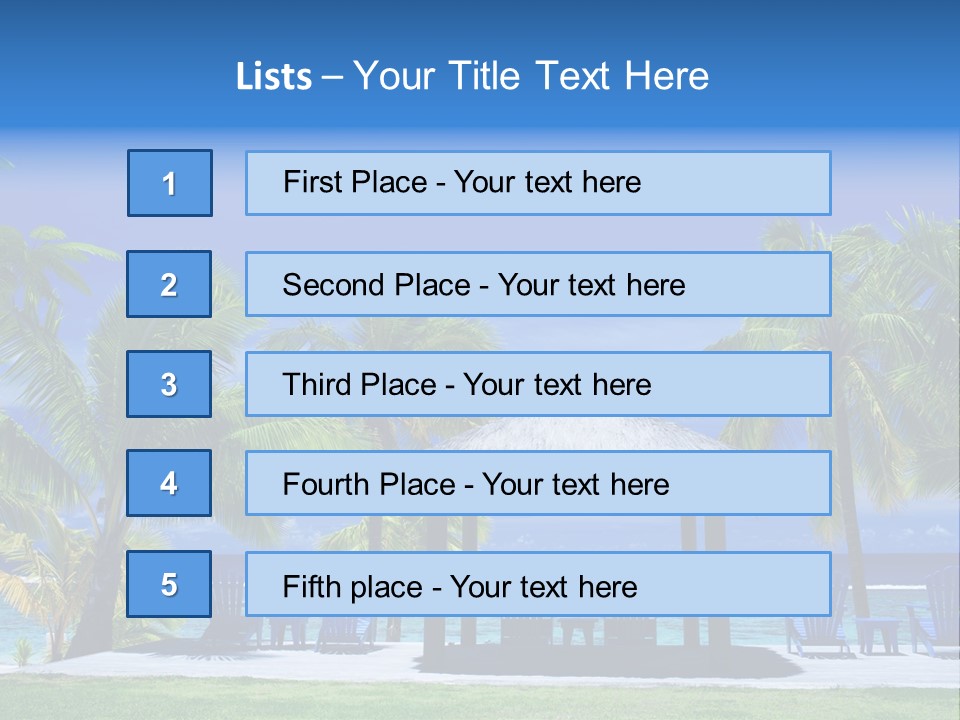 Escape Tourism Water PowerPoint Template