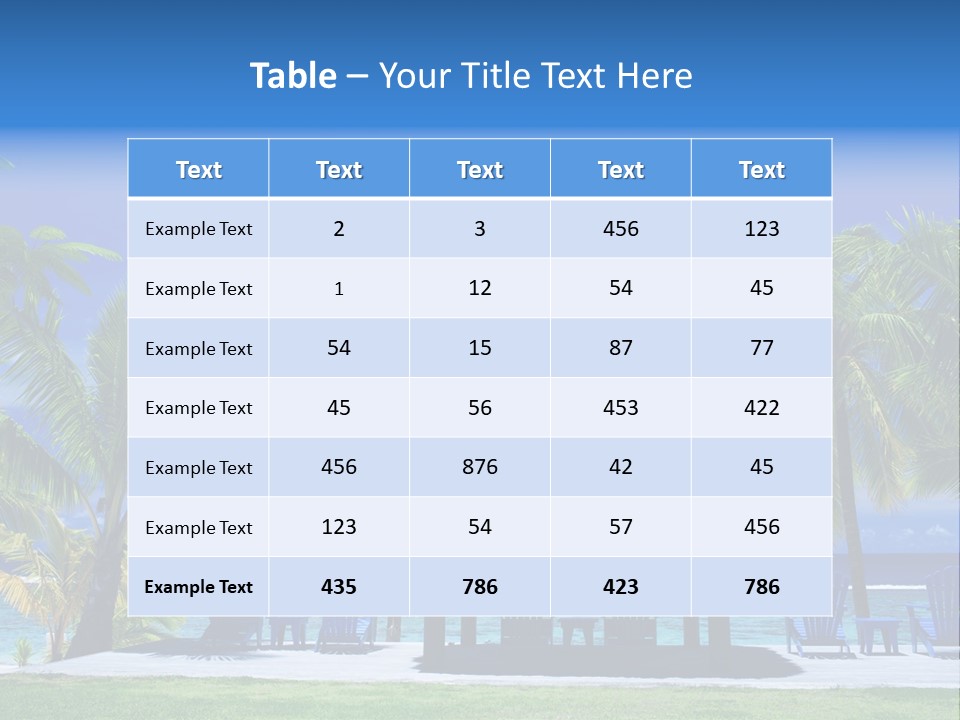 Escape Tourism Water PowerPoint Template