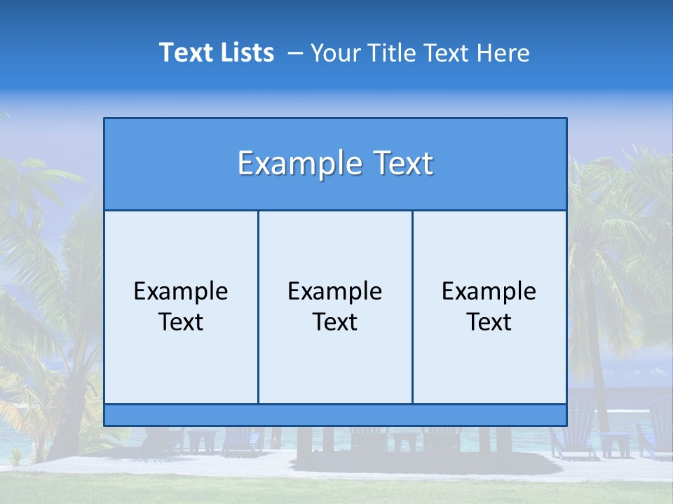 Escape Tourism Water PowerPoint Template