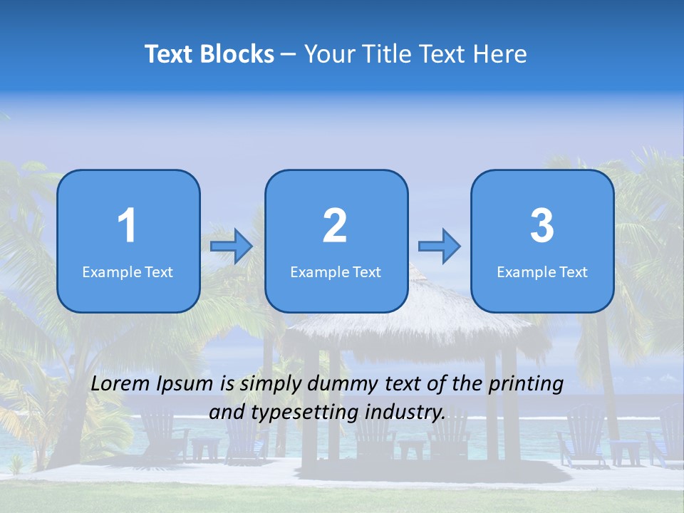 Escape Tourism Water PowerPoint Template