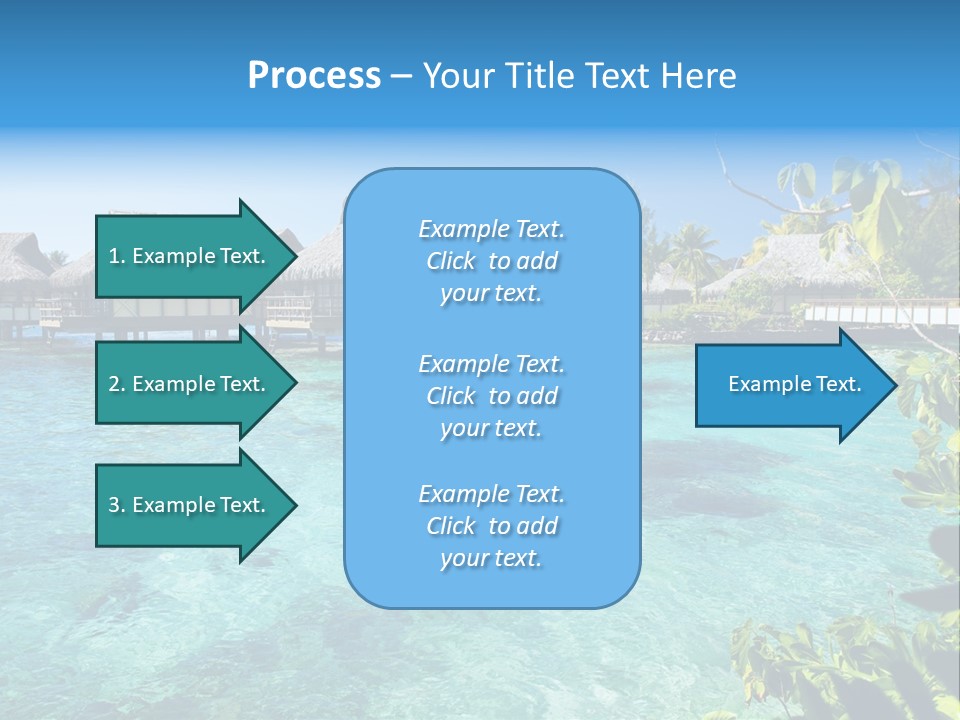 Blue Tree Swimming PowerPoint Template