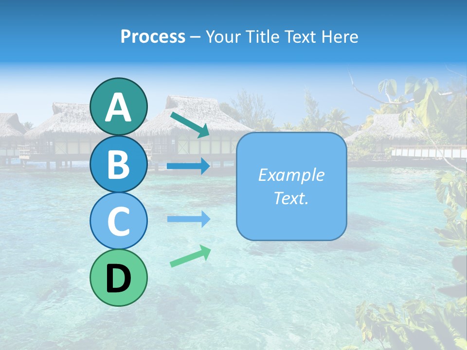 Blue Tree Swimming PowerPoint Template