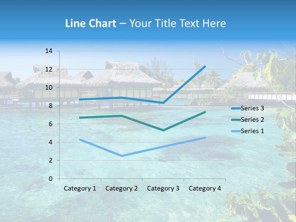 Blue Tree Swimming PowerPoint Template