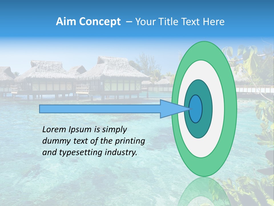 Vacations Relaxation Beach PowerPoint Template