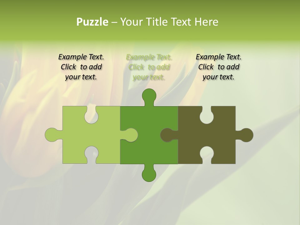 Yellow Collour Bouquet PowerPoint Template