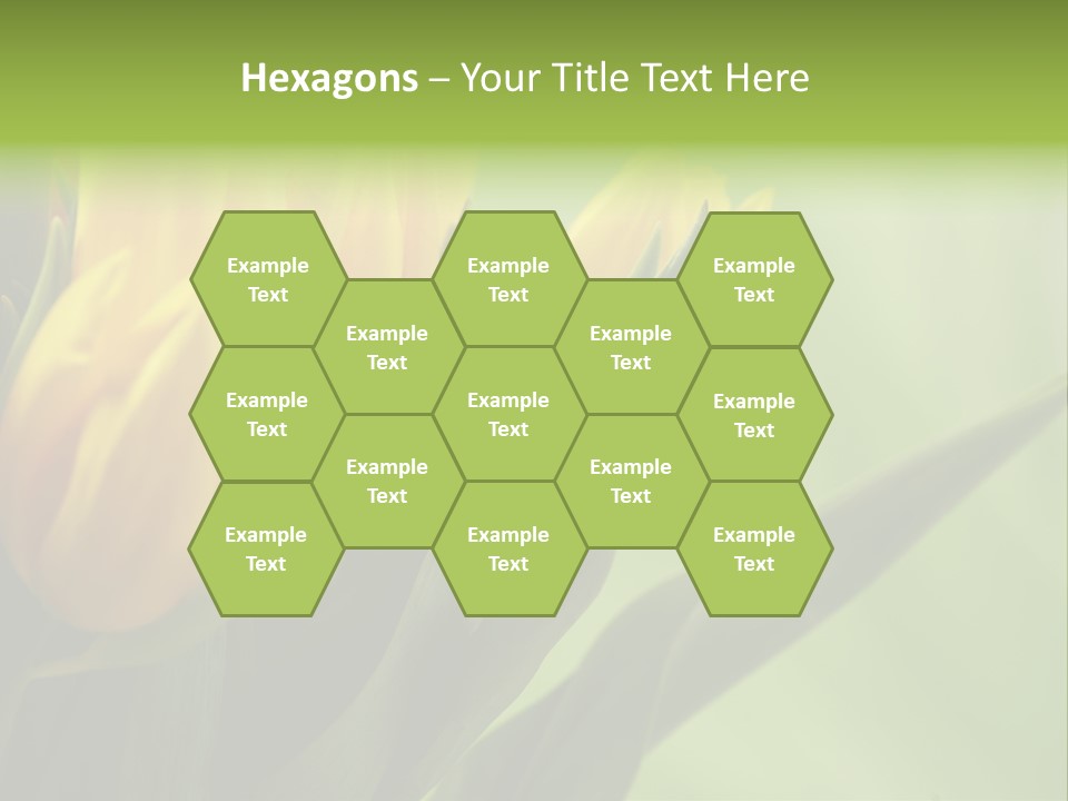 Yellow Collour Bouquet PowerPoint Template