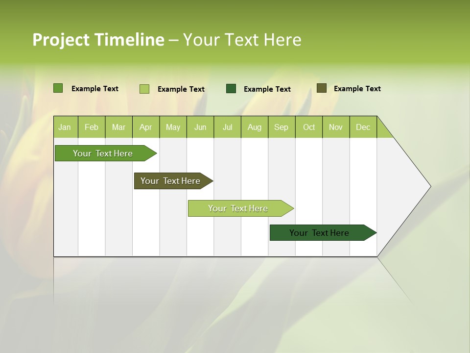 Yellow Collour Bouquet PowerPoint Template