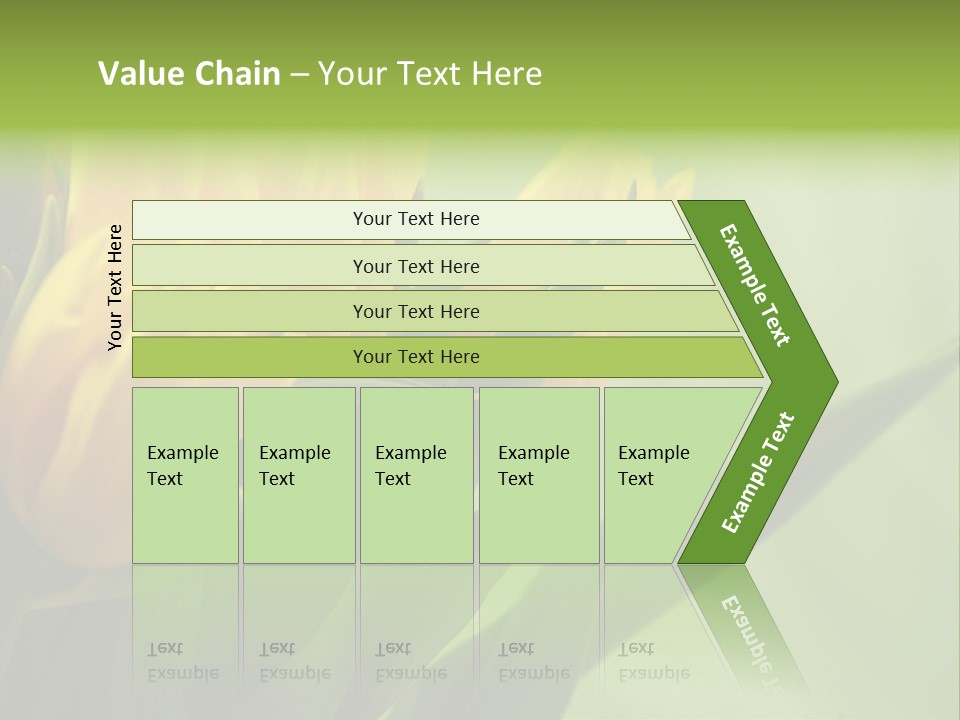 Yellow Collour Bouquet PowerPoint Template