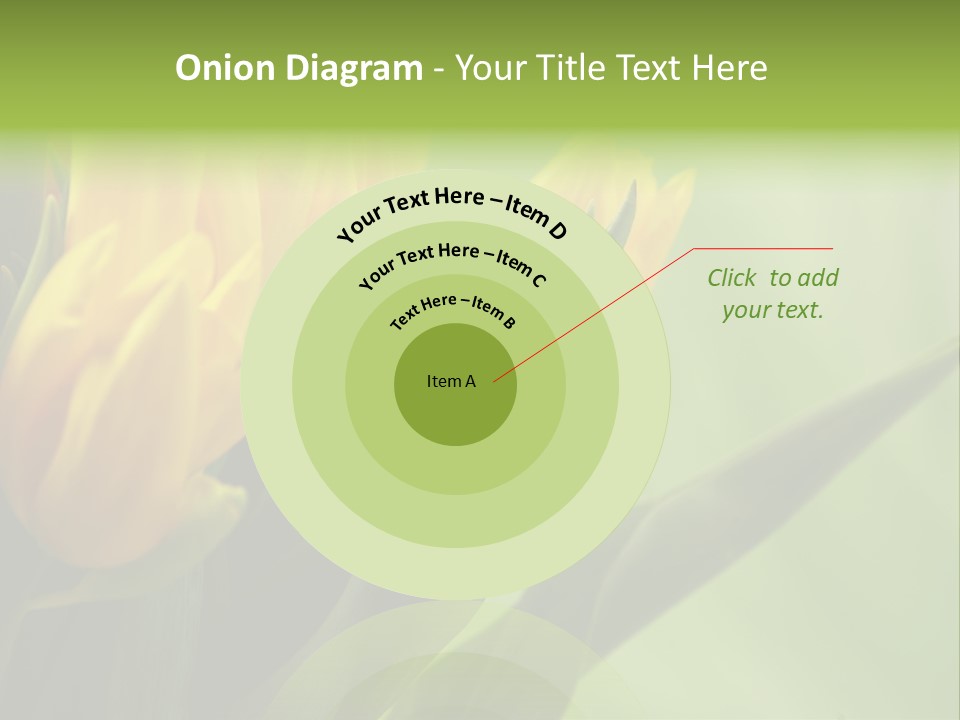 Yellow Collour Bouquet PowerPoint Template