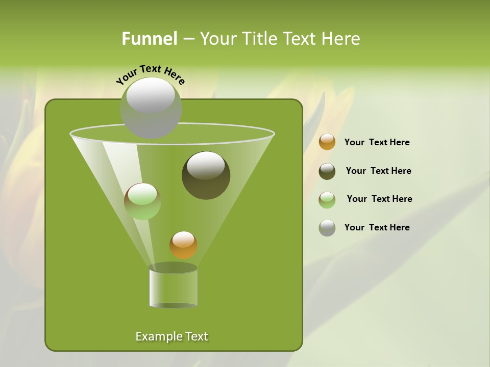 Yellow Collour Bouquet PowerPoint Template