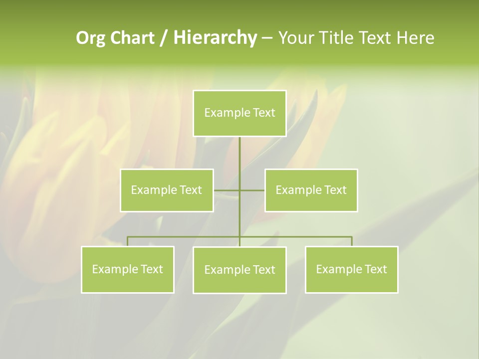 Yellow Collour Bouquet PowerPoint Template