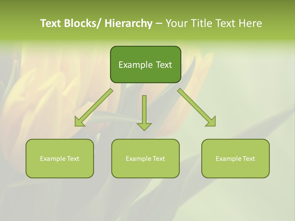 Yellow Collour Bouquet PowerPoint Template