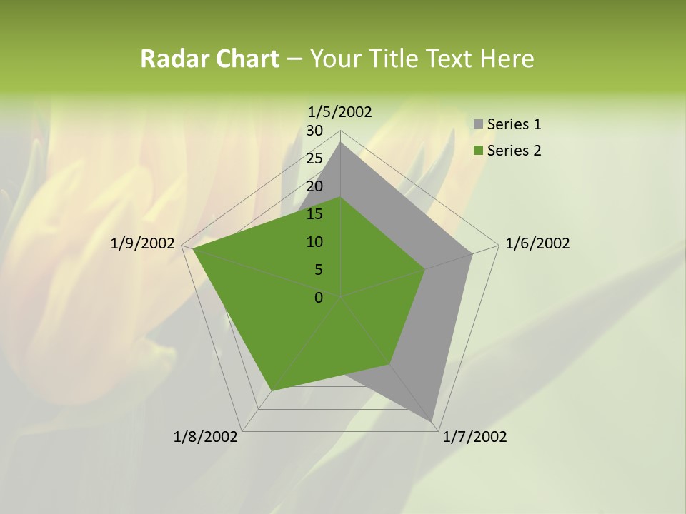 Yellow Collour Bouquet PowerPoint Template