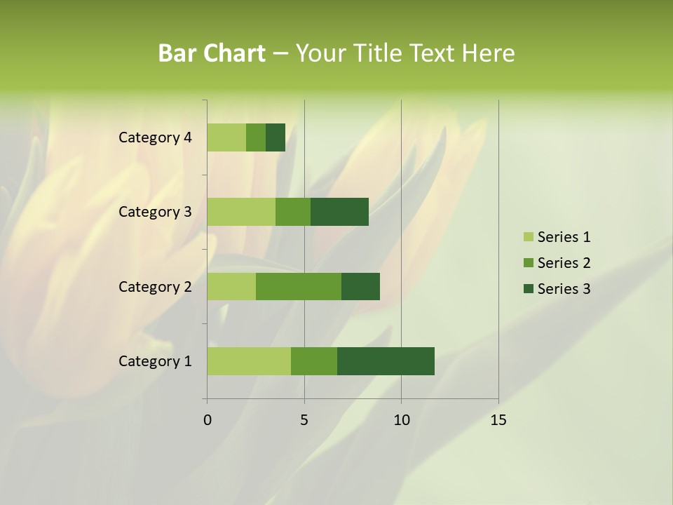 Yellow Collour Bouquet PowerPoint Template