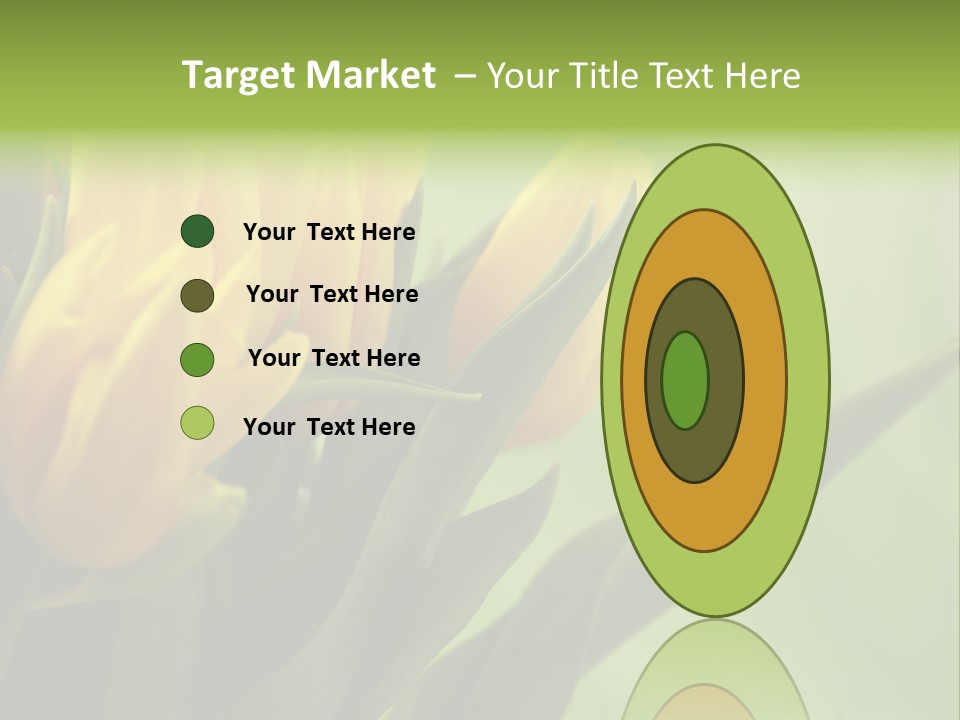 Yellow Collour Bouquet PowerPoint Template