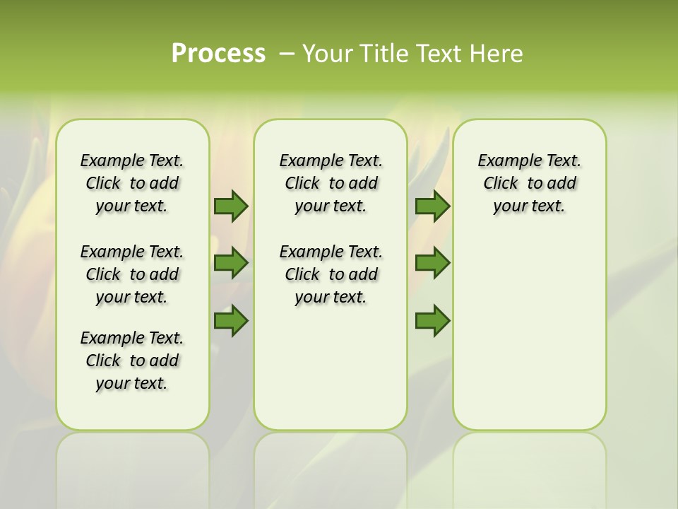 Yellow Collour Bouquet PowerPoint Template