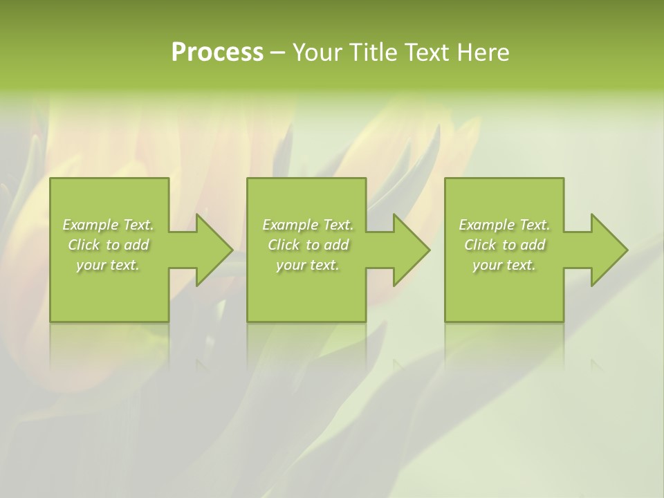 Yellow Collour Bouquet PowerPoint Template