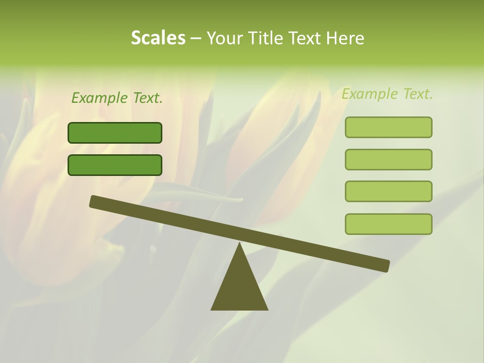 Yellow Collour Bouquet PowerPoint Template