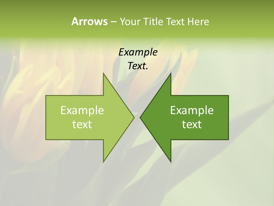 Yellow Collour Bouquet PowerPoint Template