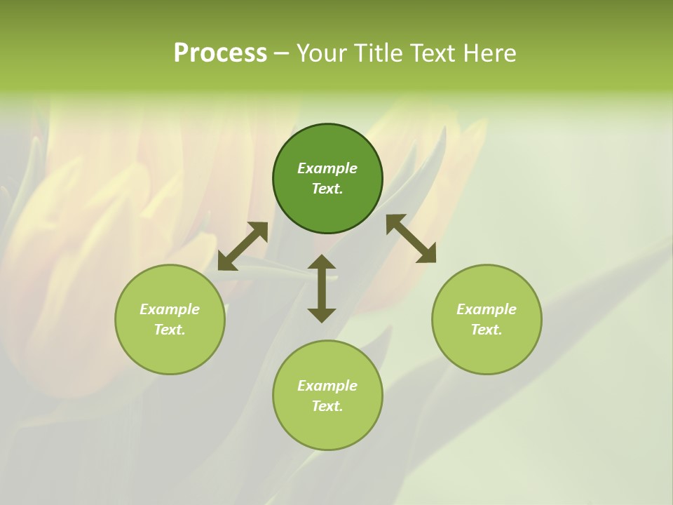 Yellow Collour Bouquet PowerPoint Template
