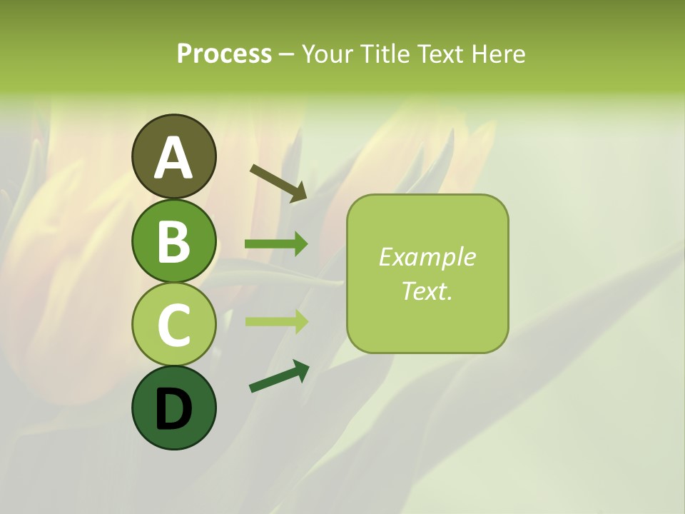 Yellow Collour Bouquet PowerPoint Template