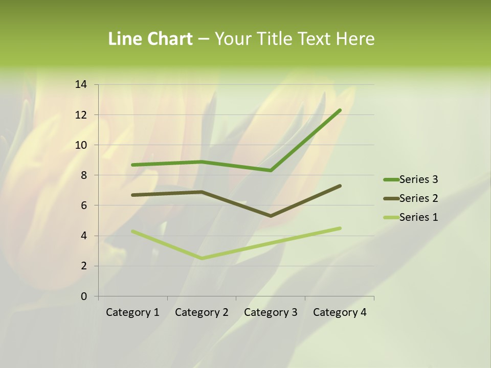 Yellow Collour Bouquet PowerPoint Template