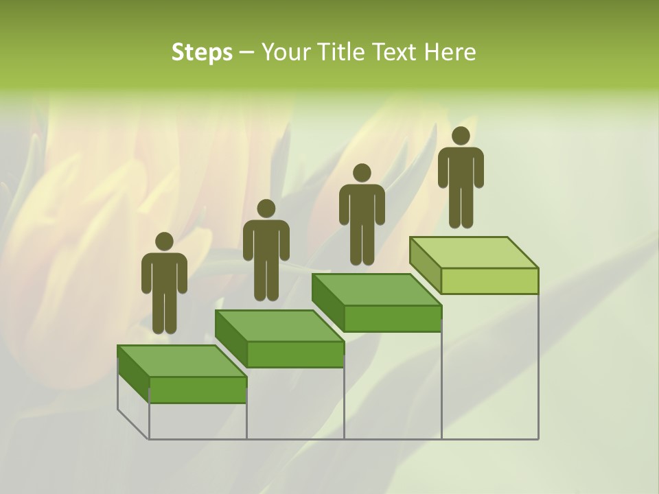 Yellow Collour Bouquet PowerPoint Template