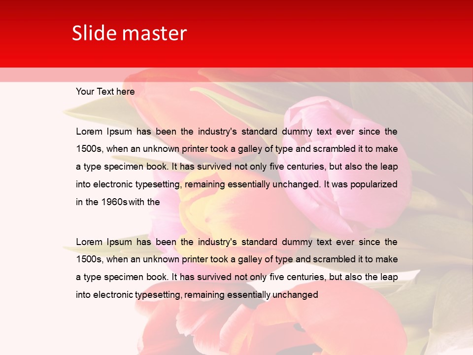 Garden Romance Objects PowerPoint Template