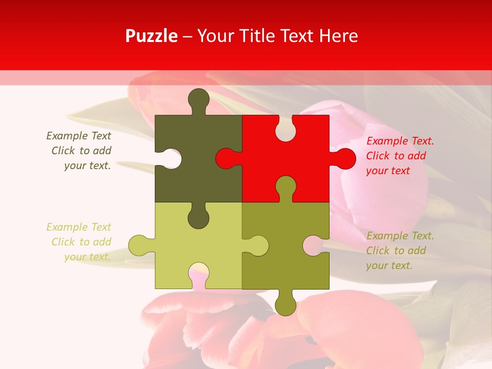 Garden Romance Objects PowerPoint Template