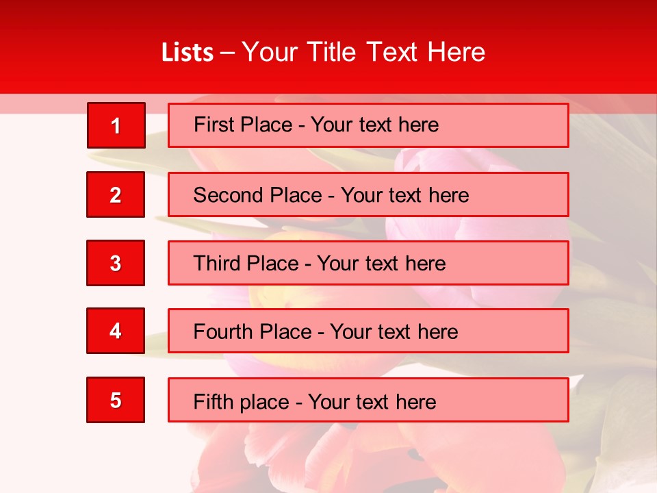 Garden Romance Objects PowerPoint Template