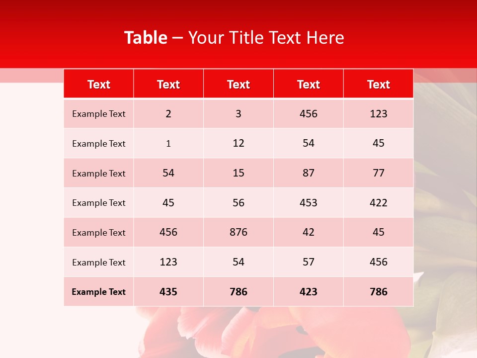 Garden Romance Objects PowerPoint Template