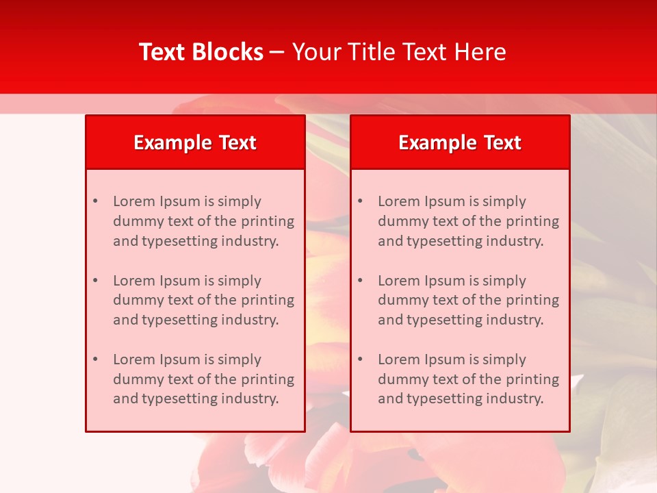 Garden Romance Objects PowerPoint Template
